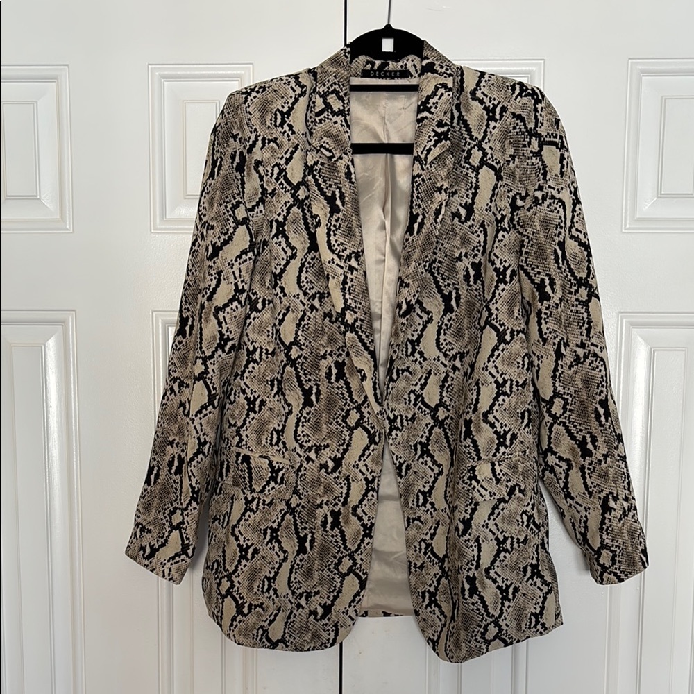 Women's Snake Print Blazer